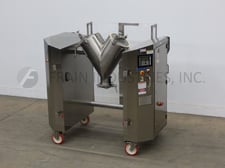 2 cu.ft. Patterson, 316 Stainless Steel twin shell mixer, with bolt down covers, 2 HP drive