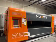 Nukon #REX315 GX Fiber Laser, 4000 Watt, 5' x10' Table, Dust Collector, Chiller, 2022