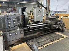 36" x 80" Poreba #TPK-90A1/2M, engine lathe, 25" swing over cross slide, inch/metric, 4-jaw 31.5" chuck, 1989