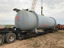 Image for 31040 gallon 115 psi, 132" x 480" -0" straight side, General Welding, surge tank, MAWP 115 PSI @ 650°F, SA 516 70 Mat' l, Horizontal, National Board Registered, 1971