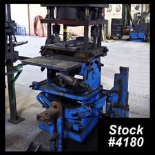 20 Ton, Pneu-Power, 4-post pneumatic cut-off press, 3 stroke, 14" x 16" diameter area, 1.5" post diameter