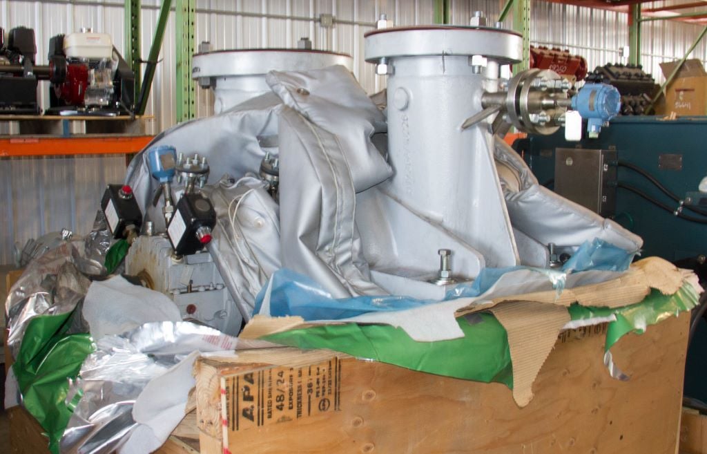 4165 GPM @ 685' TDH, Flowserve #8HDX27BH, Centrifugal Pump, Horz., 1-Stage, 26" imp., 12" suction, 8"