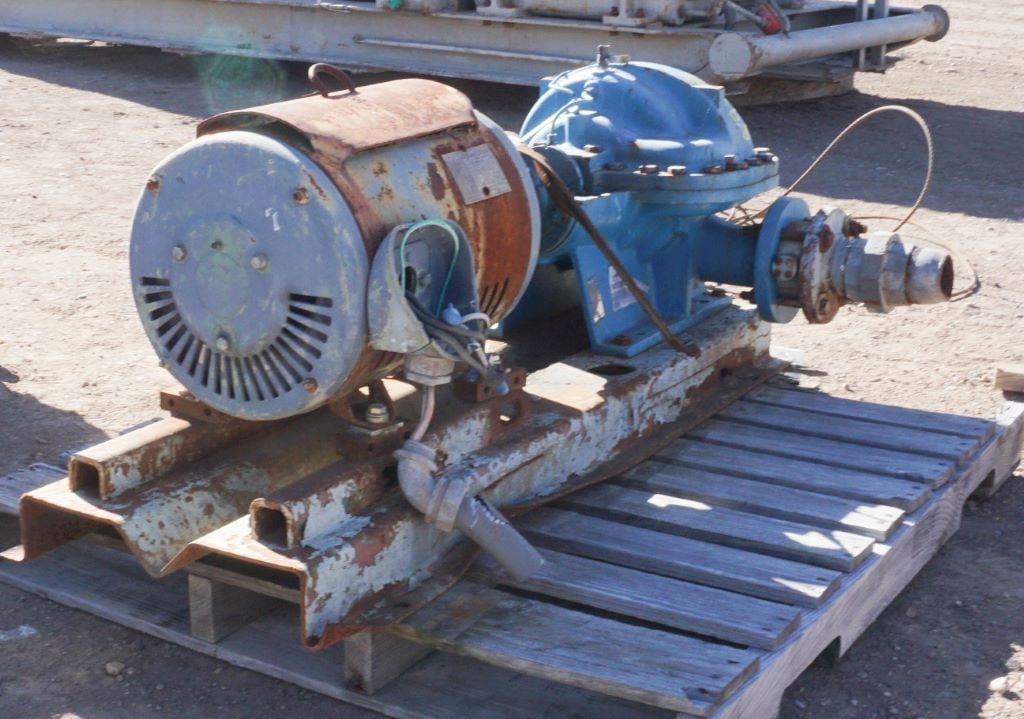 600 GPM @ 460' TDH, Crane #1.5-JD-2, Centrifugal Pump, Horz., 1-Stage, 8.75" imp., 3500 RPM