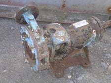 60 GPM @ 70' TDH, Goulds #3755, Centrifugal Pump, Horz., 1-Stage, 6.75" imp., 1.5" suction, 1.25" discharge