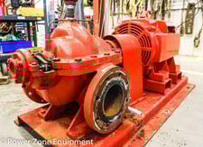 1500 GPM, Peerless #6AEF1C, Centrifugal Pump, Horz., 1-Stage, 8.67" imp., 8" suction, 6" discharge, 153 HP