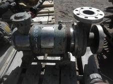 280 GPM @ 148' TDH, Sundyne #HT25C-S5NHT-02D1C, High Temp. Canned Motor Pump, 4" suction, 3" discharge, 24.1