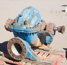 6500 GPM @ 360' TDH, Worthington #10LHNH-22, Centrifugal Pump, Horz., 1-Stage, 20.13" imp., 14" suction, 10"