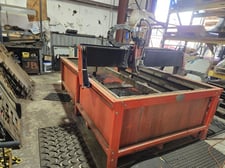 BurnTables #48WJ, CNC waterjet, 30 HP, 60000 psi, 4' x 8' table, Mach3 CNC operating software, 2014