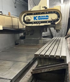 Komo #VMC-40/144, vertical machining center, 30 automatic tool changer, 144" X, 22.5" Y, 21" Z, 8000 RPM