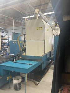 Magerle #MFP125N35M45, 4-Axis CNC creep feed grinder, 49" x 14", 27.5 HP, 9000 RPM, 1992