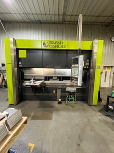 165 Ton, Safan Darley #E-Brake-150-3100, electric press brake, 10.2' OA, 122.05" between housing, 11.8"