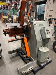 8000 lb. Coe Press Equipment #CPR-8018, motorized reel, 18" width, 60" outside dimensions, 16"-21" ID, 3 HP