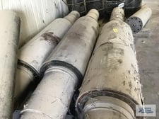 24" x 68" New triple pass drilled calender rolls, 1-Drive, 2-driven