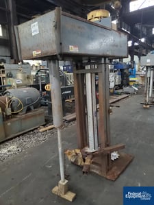 10 HP Indco #HS-10, Disperser, Stainless Steel shaft and blade, 230-460 V., pneumatic lift with air cylinder