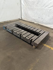 36" L x 72" width, T-Slot Bolster Plate, knock out hole