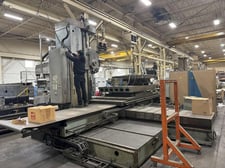 5" Shibaura #BFT-130PD, Table type horizontal boring mill, 59" x 118" table, 10-1200 RPM, 50 taper, 4-Axis