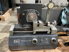 TMI #22-05 Izod/Charpy motorized notching cutter, 0 to 5 ipm, 160 to 450 fpm, 1 to 4.5" W clamping vise