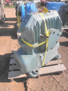 83 HP @ 1450/29 RPM, David Brown #AU14, Worm Gear Reducer Gearbox, 50:1 Ratio, 62 kW