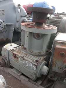 3.4 HP @ 1750/4 RPM, Delroyd #DP70, Worm Gearbox, 420.3:1 Ratio
