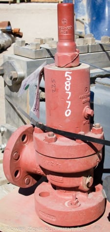 1.5" x 2.5" Farris #26DA16L-120, Pressure Relief Valve, 261 GPM, 4500 psi Set & 300 psi Back Pressure, 2010