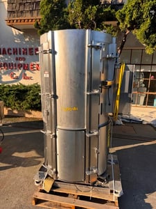 264 gallon Model #095802301-1, Stainless steel single use reactor, 38" dia x 72" deep, 2018
