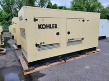 150 KW Kohler #KG150, Natural gas generator, steel sound enclosure, 120/208 Volts, new, in stock