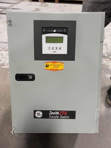200 Amp. General Electric, Zenith ZTG000A00020E, automatic transfer switch, 120/208 Volts, 3 pole, 2014