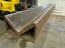 144" L, Custom made female press brake die, 11" die width, 6-1/2" die height, 9" die opening