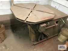 2500 lb. Aronson #HD25B, welding positioner, 30" x 30" table area, 135&deg; power tilt, 2 HP