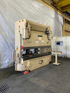 135 Ton, Cincinnati #135AF, hydraulic press brake, 102-1/4" between housing, 8" stroke, 7" throat, 1996