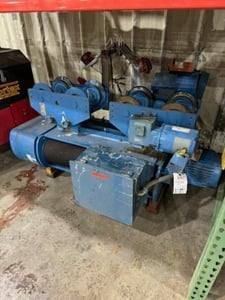 10 Ton, Shaw-Box #72L10025S141R, Electric Cable Hoist, 14 FPM, 10 HP, S/N 98G13708, 1998, 72L10025S141R