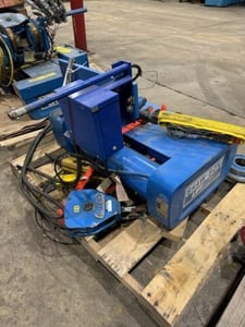 3 Ton, Shaw-Box #115735-14, Electric Cable Hoist, 16/5 FPM, 460/3PH, 4 HP, manual trolley, hand control, S/N