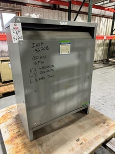 150 KVA 480 Delta Primary, 240 Delta Secondary, General Signal General Signal, Transformer