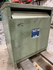 78 KVA 460/230 Delta Primary, 460Y/227 Secondary, Hevi-Duty General Signal, S/N 201795-1