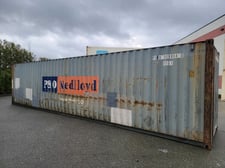 40' Grey high cube shipping container, P & O #PONU8098840