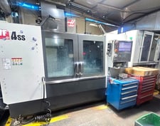 Haas #VF-4SS, 5-Axis CNC vertical machining center w/Erowa Easy Load 250 24 pallet robotic loading system
