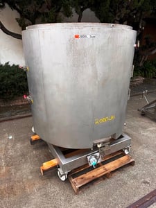 528 gallon Pall Life Sciences #LEV2000-JRA304G1SLC420, reactor, single use, Stainless steel, jacketed, 2014