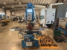 Knuth #KB-1400, universal bed mill, 16" x55" tbl., 1 HP, 37.4" X, 16" Y, 20" Z, 30-1800 RPM, #50, digital
