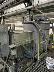 National Bulk Equipment, Stainless steel mixing & bag unloading system w/dust collector & push Control