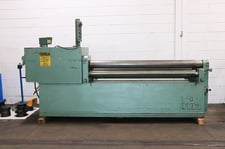 10 gauge x 6' Montgomery #7210, hydraulic initial pinch plate bending roll, 6" roll diameter, 74" length, 10