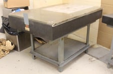 36" x 60" Starrett, granite surface plate w/ stand