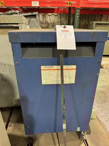 15 KVA 460 Primary, 230Y/133 Secondary, Powertran #36B, S/N FH150, 60 Hz, 3 phase
