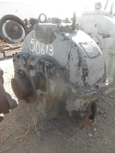 115 HP @ 1800 RPM, Lufkin #S105, Parallel Shaft Gearbox, 396 RPM output, 4.55:1 Ratio, 1.25 service factor