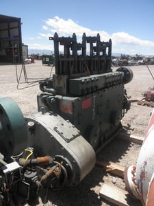 250 HP @ 1150 RPM, Allten #AQ-250, Inline Gear Reducer Gearbox, 393 RPM output, 4.44 :1 Ratio, 1.5 service