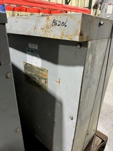 45 KVA 460 Primary, 266Y/120 Secondary, Jefferson Magnetek #323-3264-355, 60Hz, 3 phase