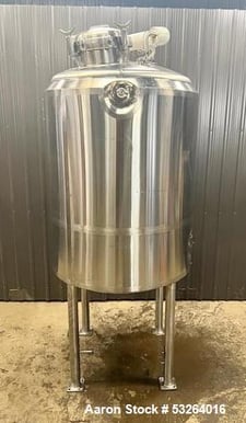 550 gallon Kinetics Modular Systems, Reactor, 316 Stainless Steel, vertical, dish top & bottom, 50 psi @