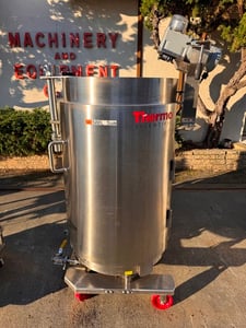 132 gallon Thermo Scientific #SUM0500.2914, reactor, single use, Stainless Steel, jacketed, 30" x 50", 2018