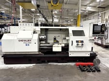 Chevalier #FCL-2460A, combination CNC/manual flat bed, 24" swing, 60" centers, 3-jaw 12" chuck, tailstock