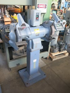 12" Baldor #1215W, Pedestal Grinder, 12" x 2" x 1-1/4" wheel, 2 HP, 1500-1800 RPM, 208-230/460 V.