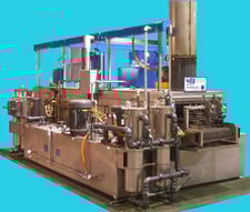 Midbrook #5024W/R/BO, 24" W x 12" H 3-stage parts washer, elect heated wash/rinse, Regen Blow-Off